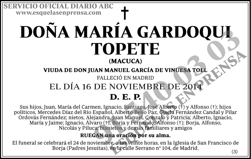 María Gardoqui Topete